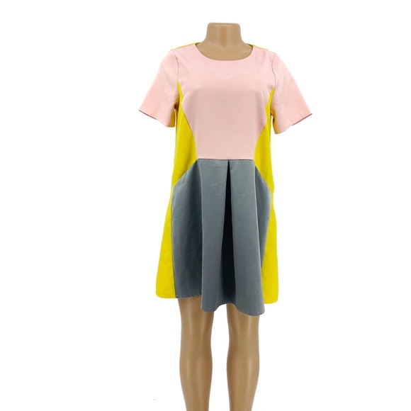 Color Block Shift Dress - Picture 2 of 8